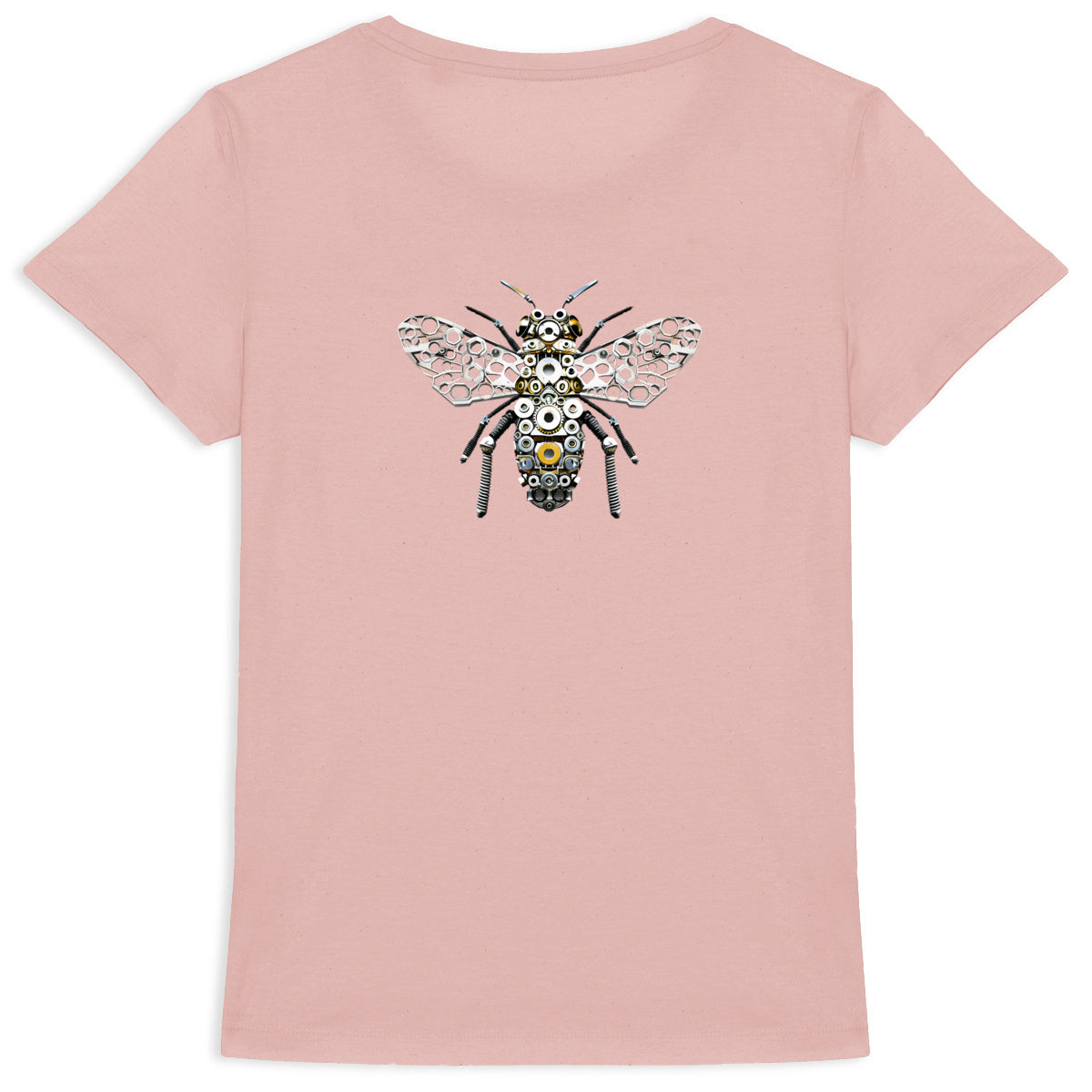 Bee Bolted 5 Back T-shirt Femme à Col Rond 