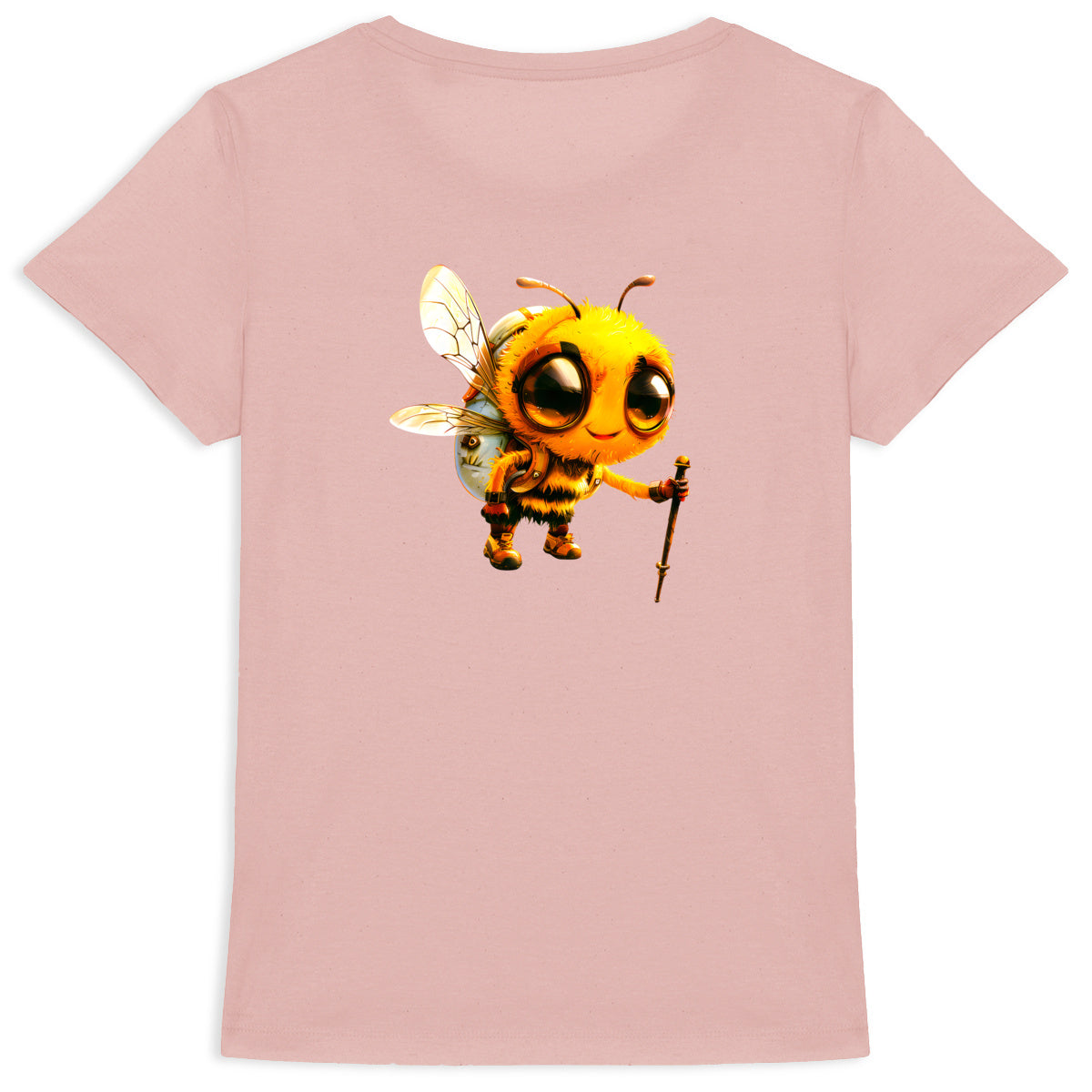 Hiking Bee 1 Back T-shirt Femme à Col Rond