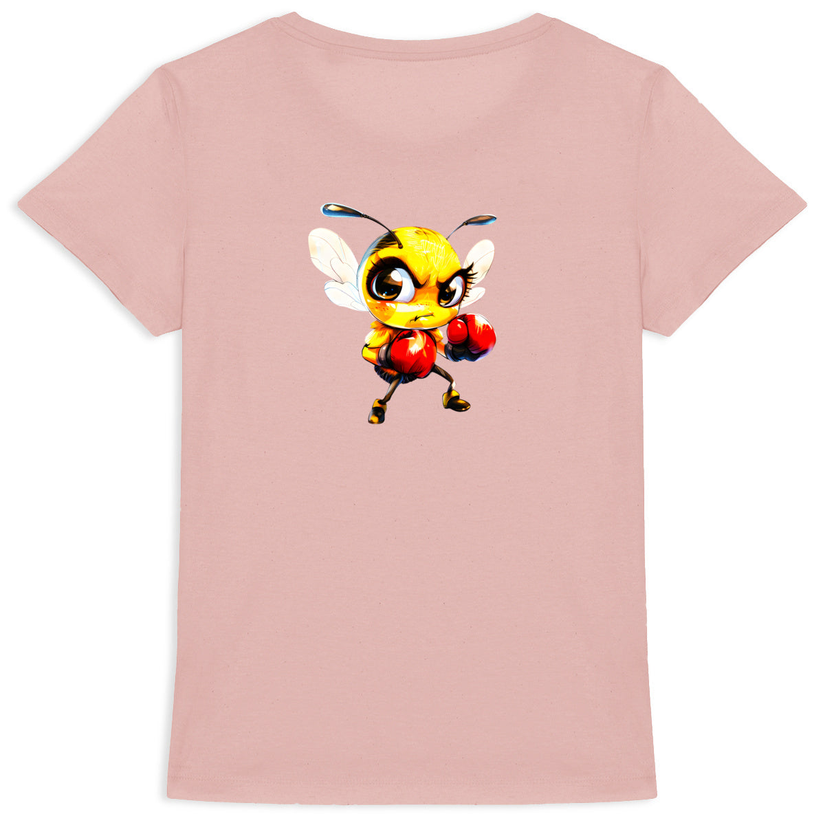 Boxing Bee 2 Back T-shirt Femme à Col Rond