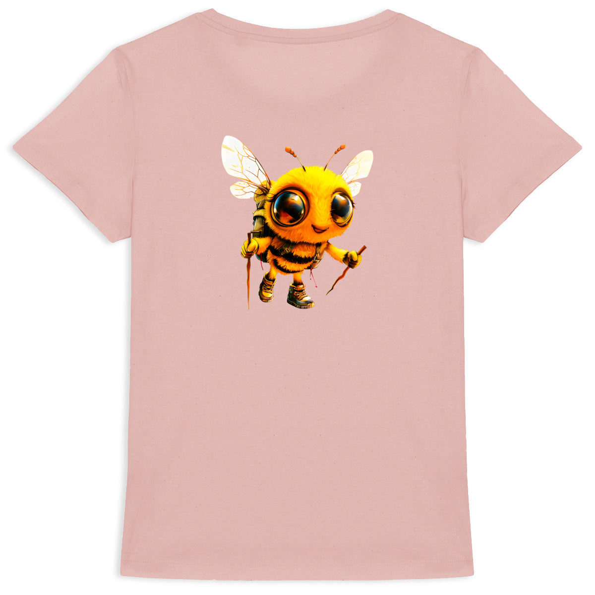 Hiking Bee 2 Back T-shirt Femme à Col Rond