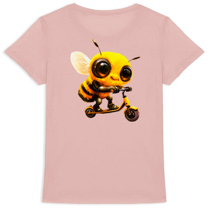 Scootering Bee Back T-shirt Femme à Col Rond