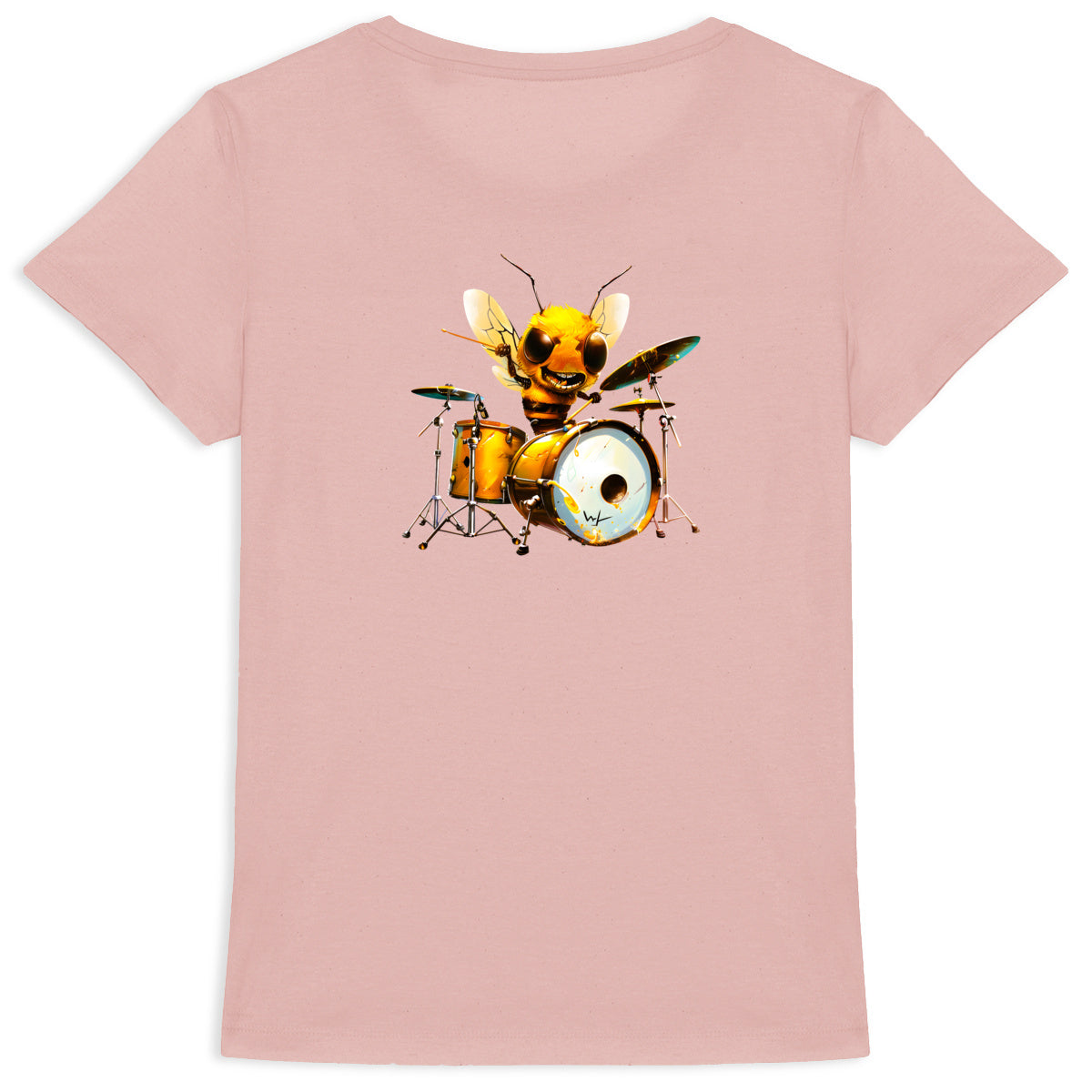 Battery Bee 2 Back T-shirt Femme à Col Rond