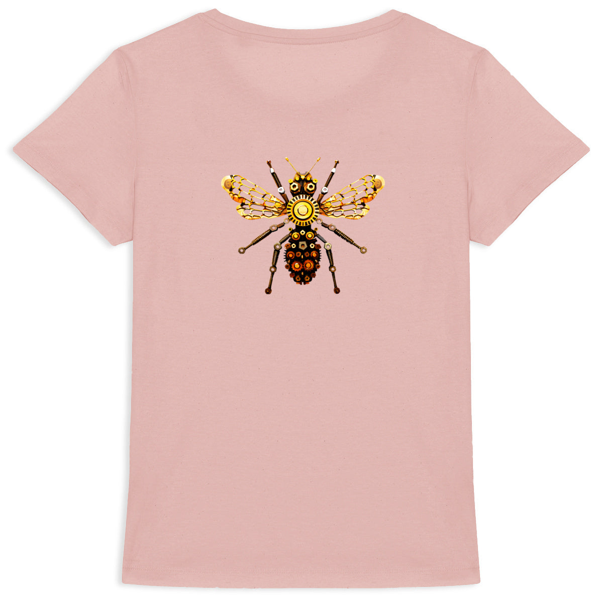 Bee Bolted 1 Back T-shirt Femme à Col Rond