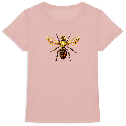 Bee Bolted 1 Back T-shirt Femme à Col Rond