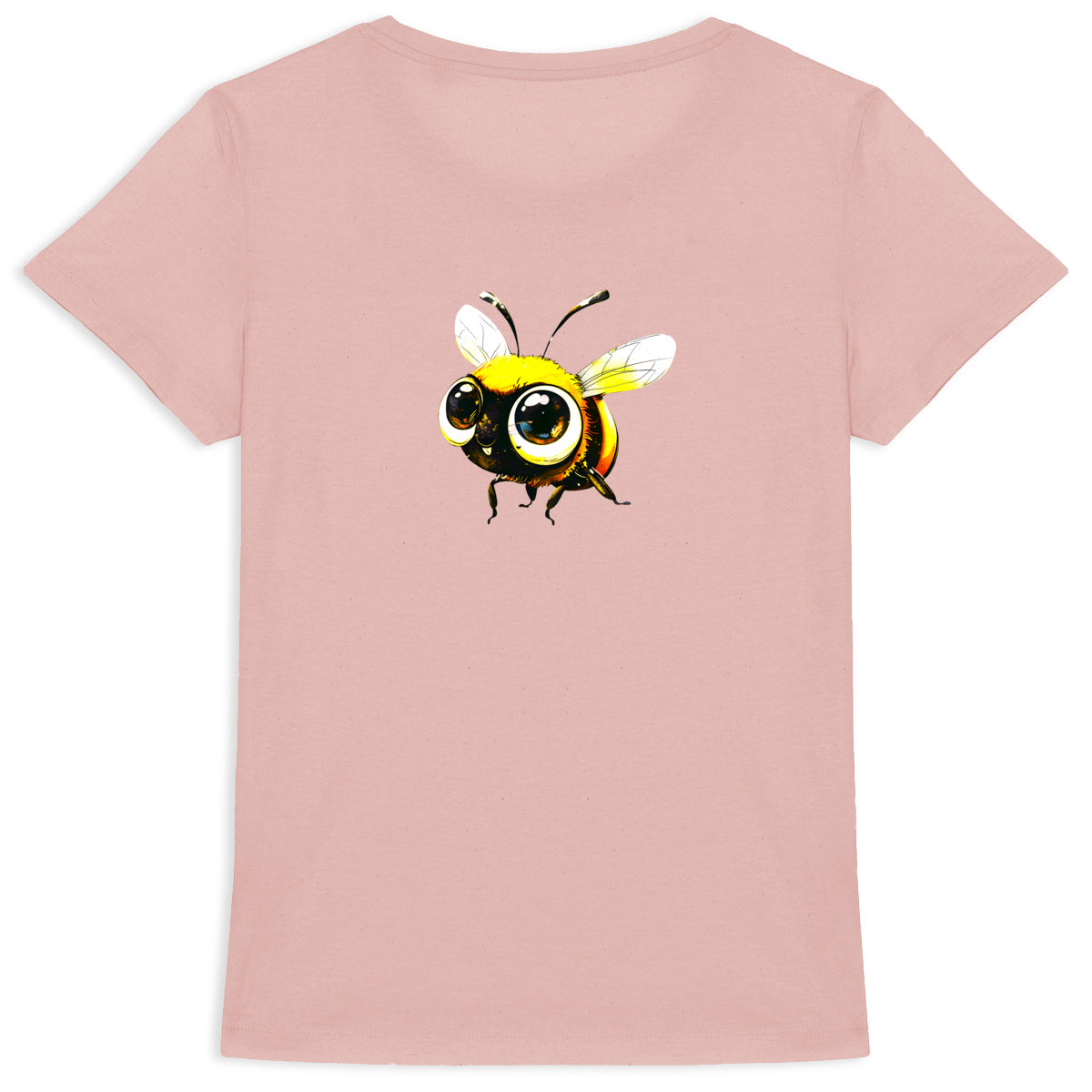 Cute Bee 2 Back T-shirt Femme à Col Rond