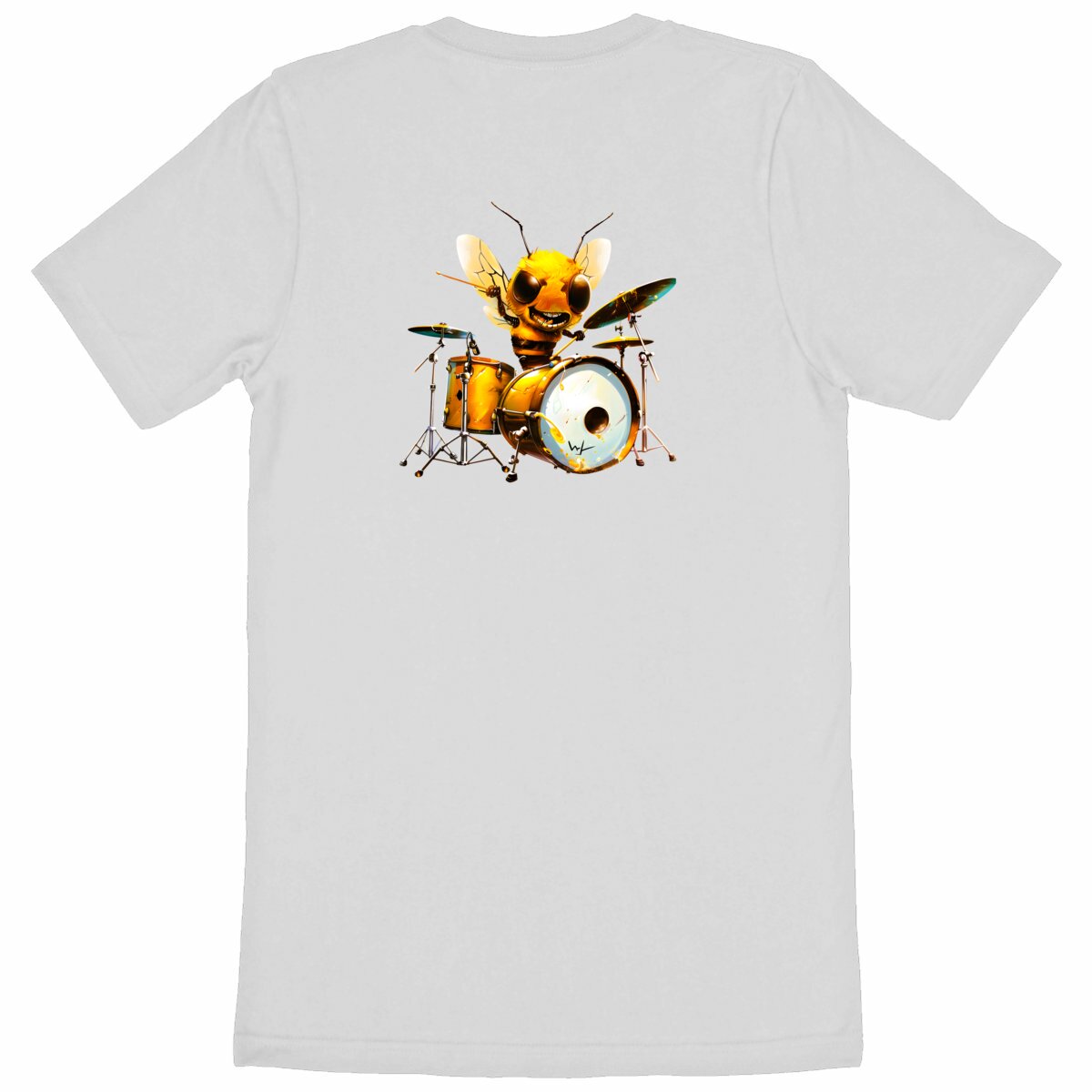 Battery Bee 2 Back T-shirt Homme à Col Rond