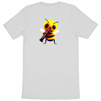 Clarinet Bee 1 Back T-shirt Homme à Col Rond