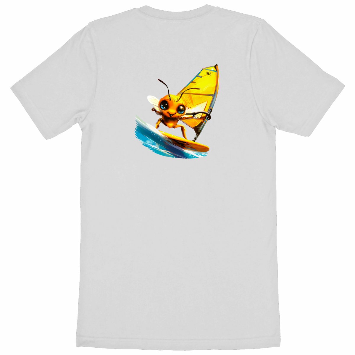 Windsurfing Bee Back T-shirt Homme à Col Rond