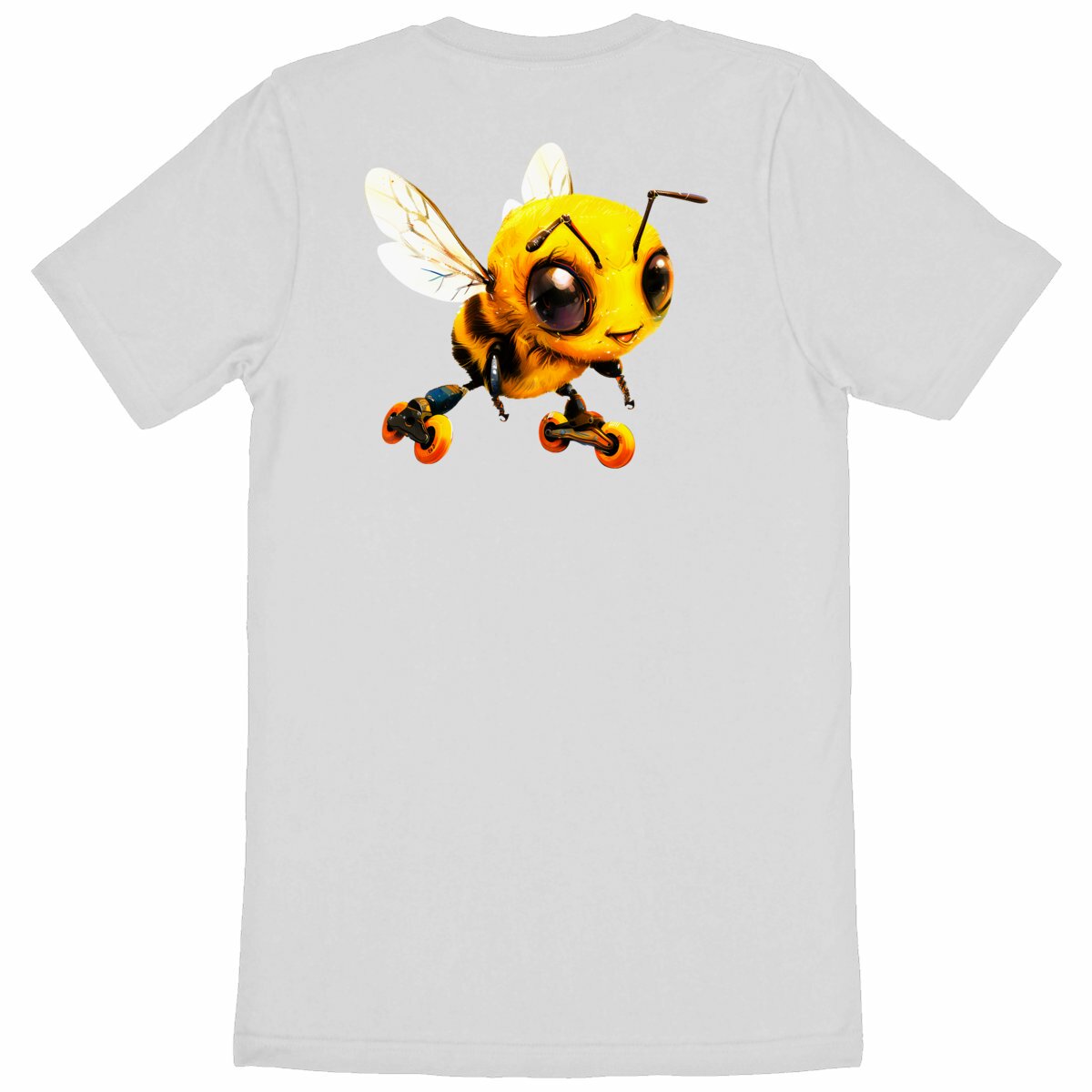 Rollerblading Bee Back T-shirt Homme à Col Rond