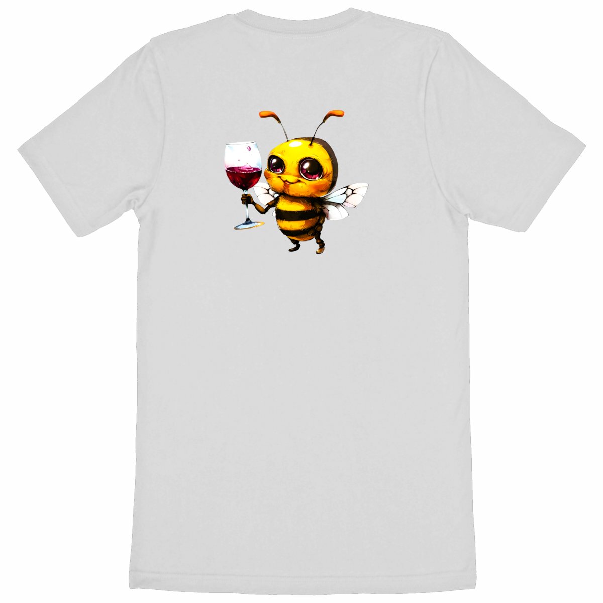 Bee Drinking Wine Back