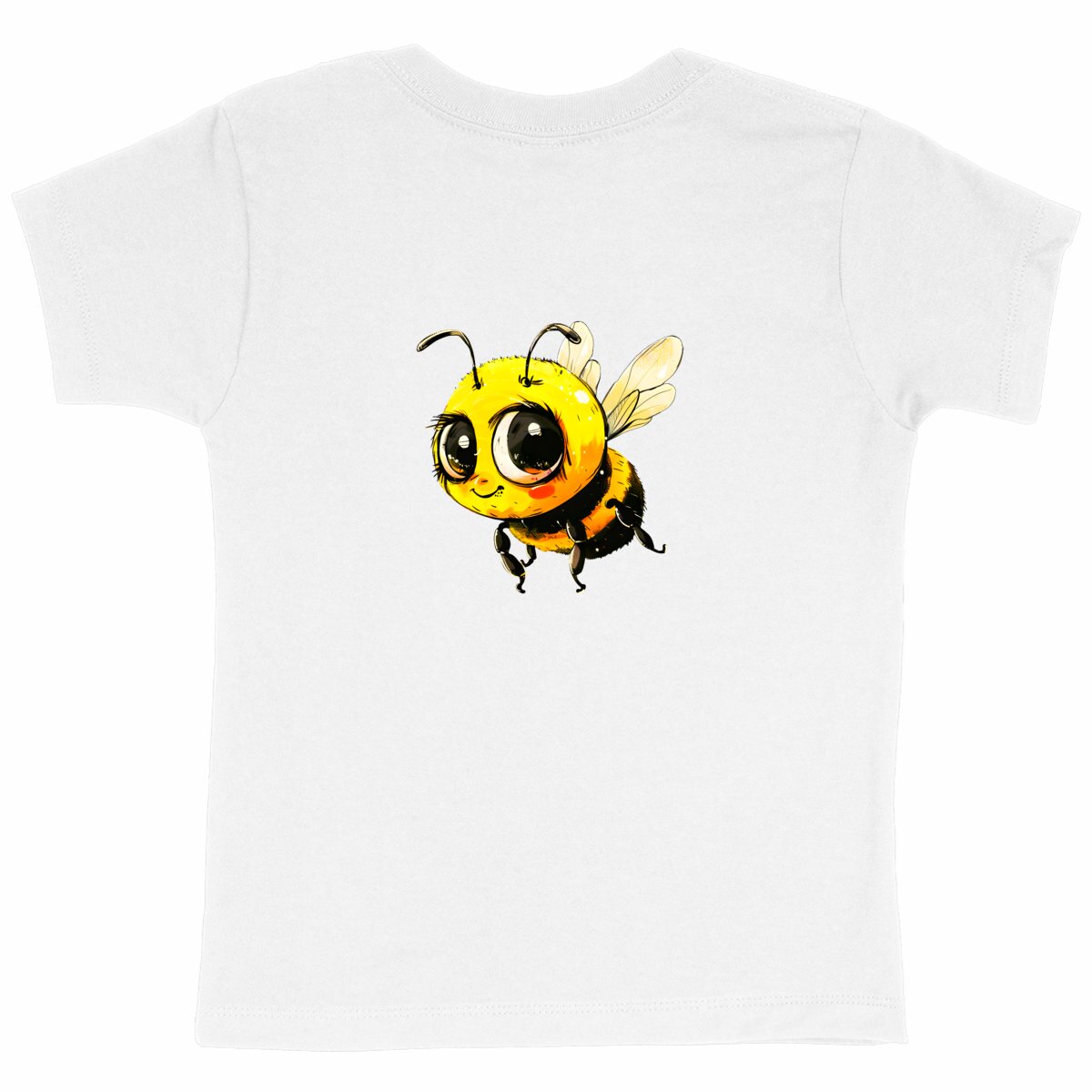 Cute Bee 4 Back T-shirt Enfant à Col Rond