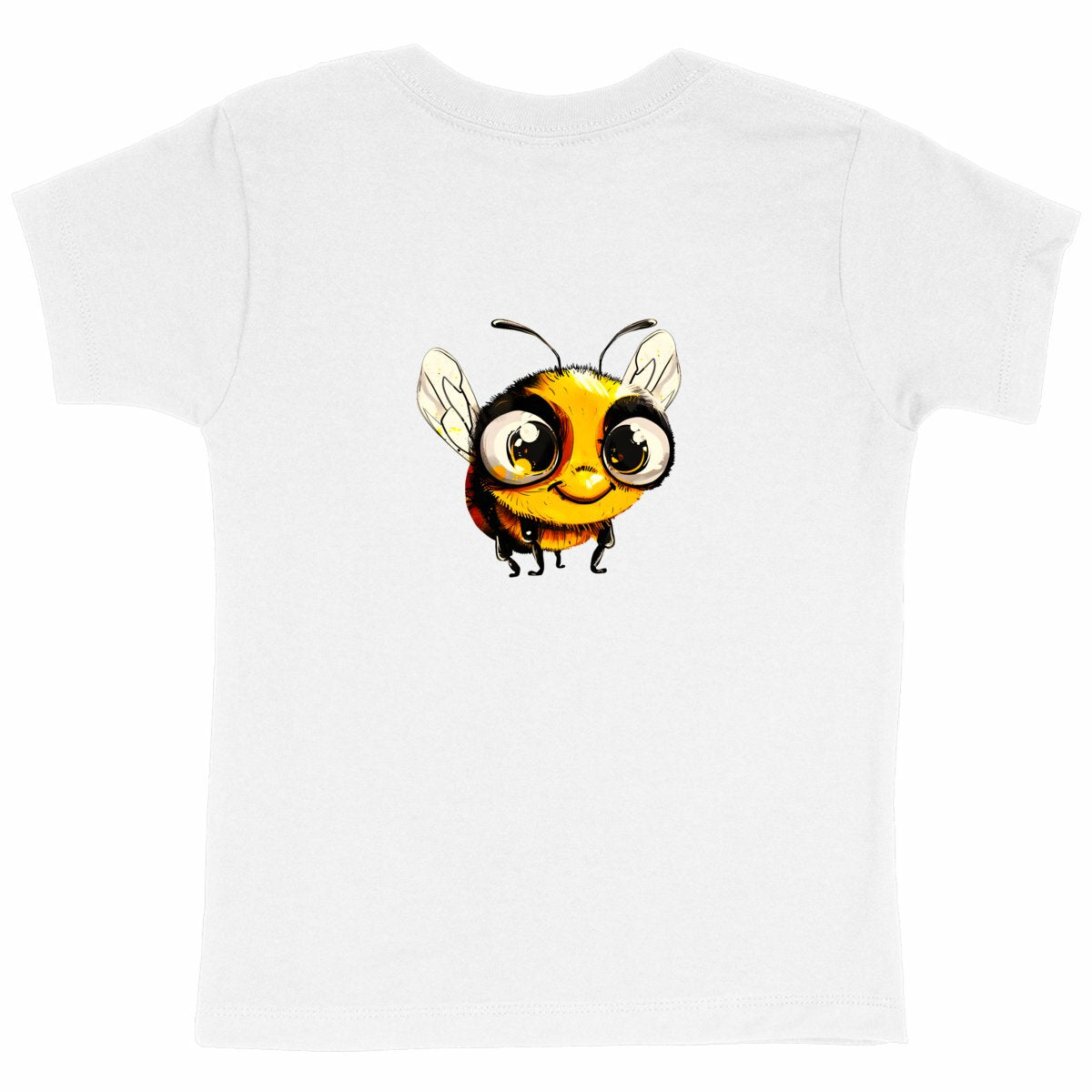 Cute Bee 2 Back T-shirt Enfant à Col Rond