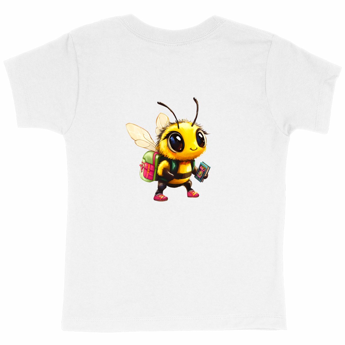 School Bee 1 Back T-shirt Enfant à Col Rond