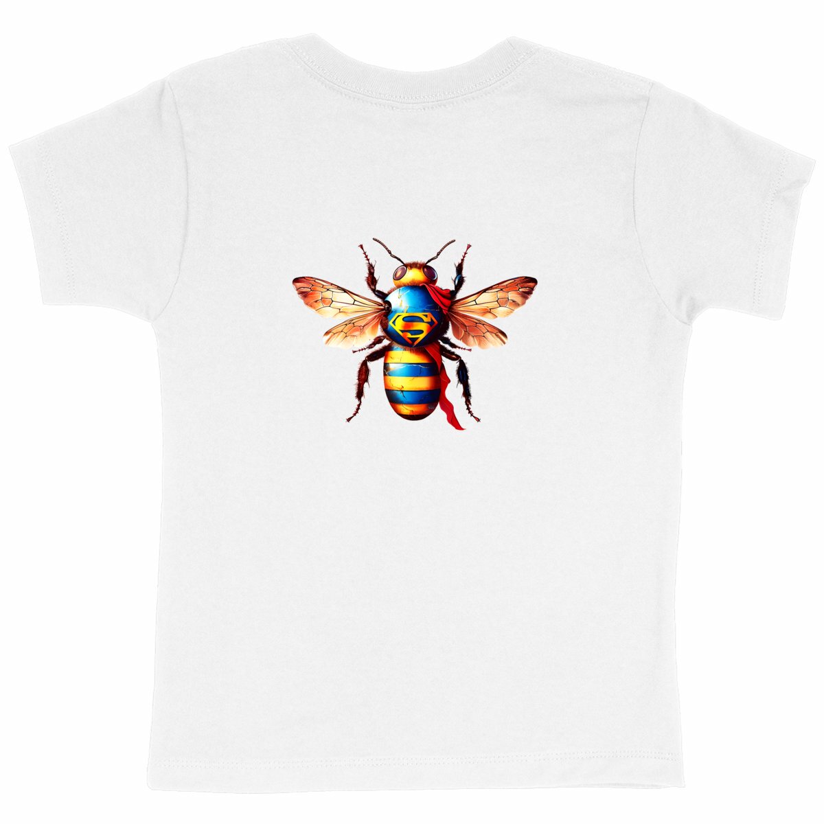 Super Man Bee Back T-shirt Enfant à Col Rond