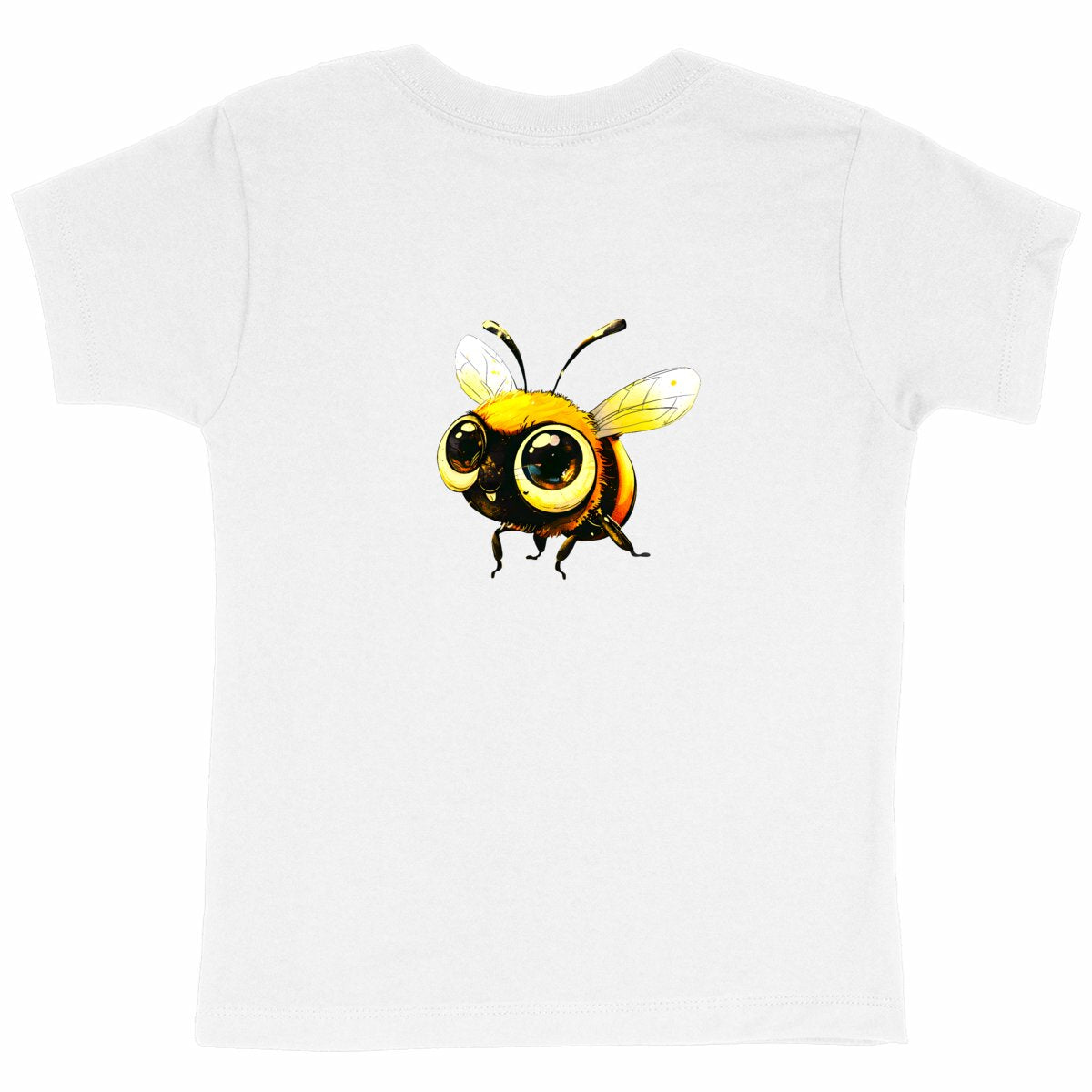 Cute Bee 3 Back T-shirt Enfant à Col Rond