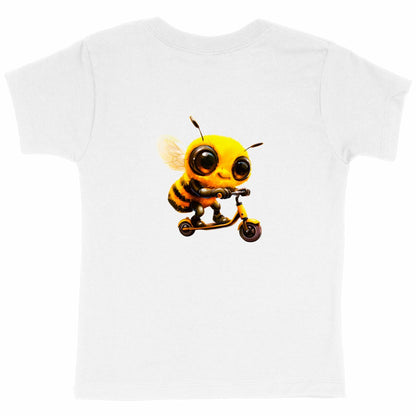 Scootering Bee Back T-shirt Enfant à Col Rond