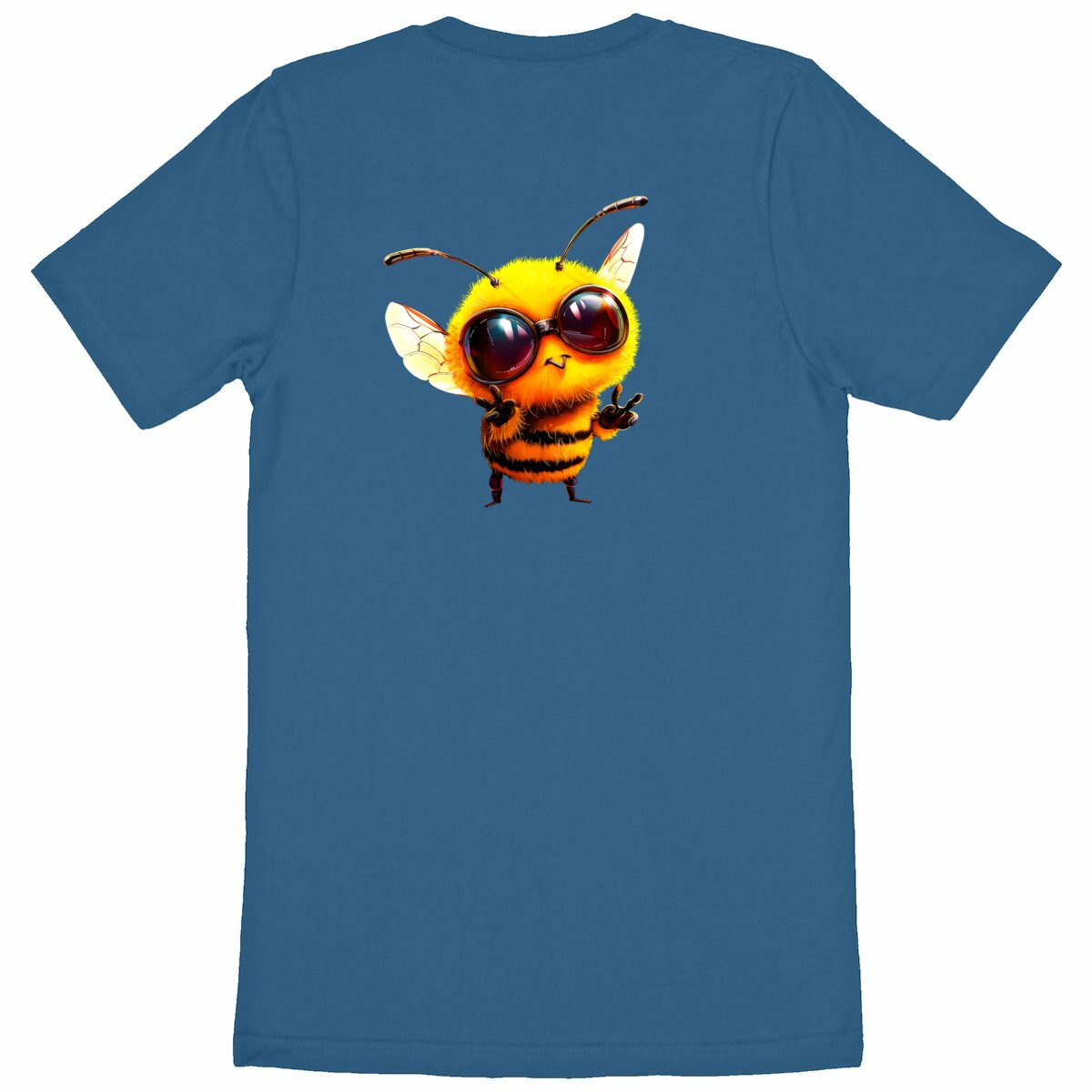 Cool Bee 1 Back T-shirt Homme à Col Rond