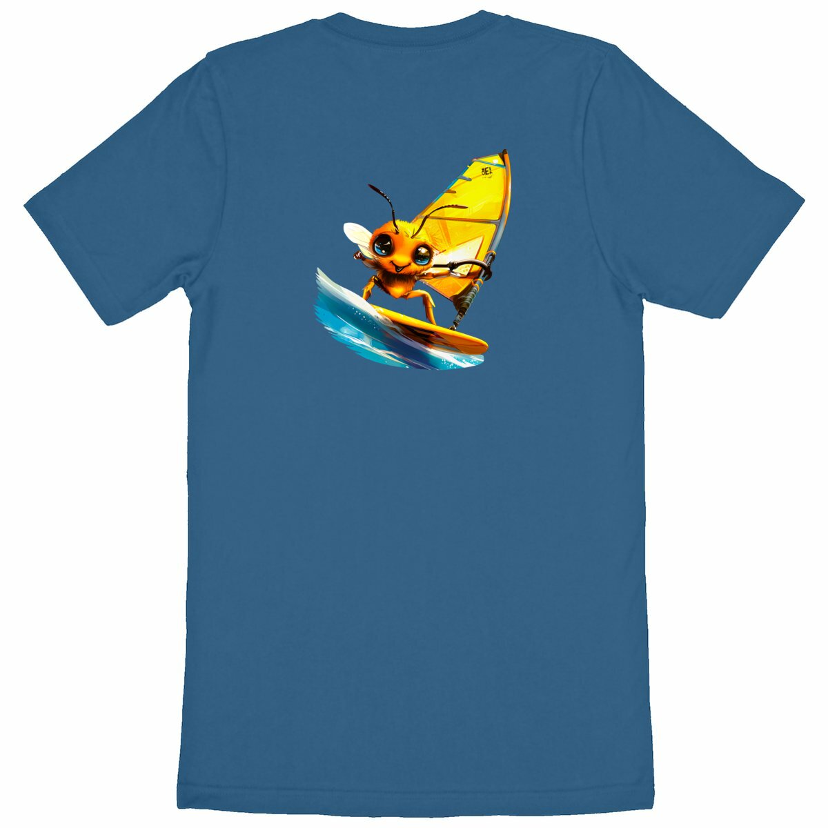 Windsurfing Bee Back T-shirt Homme à Col Rond