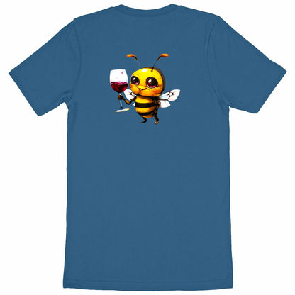 Bee Drinking Wine Back