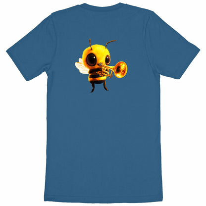 Trumpet Bee 1 Back T-shirt Homme à Col Rond