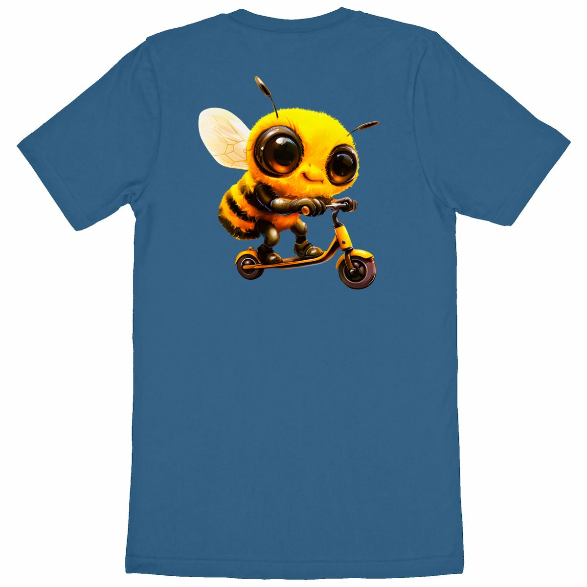 Scootering Bee Back T-shirt Homme à Col Rond