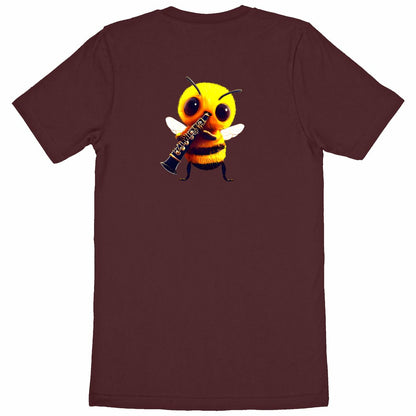 Clarinet Bee 1 Back T-shirt Homme à Col Rond