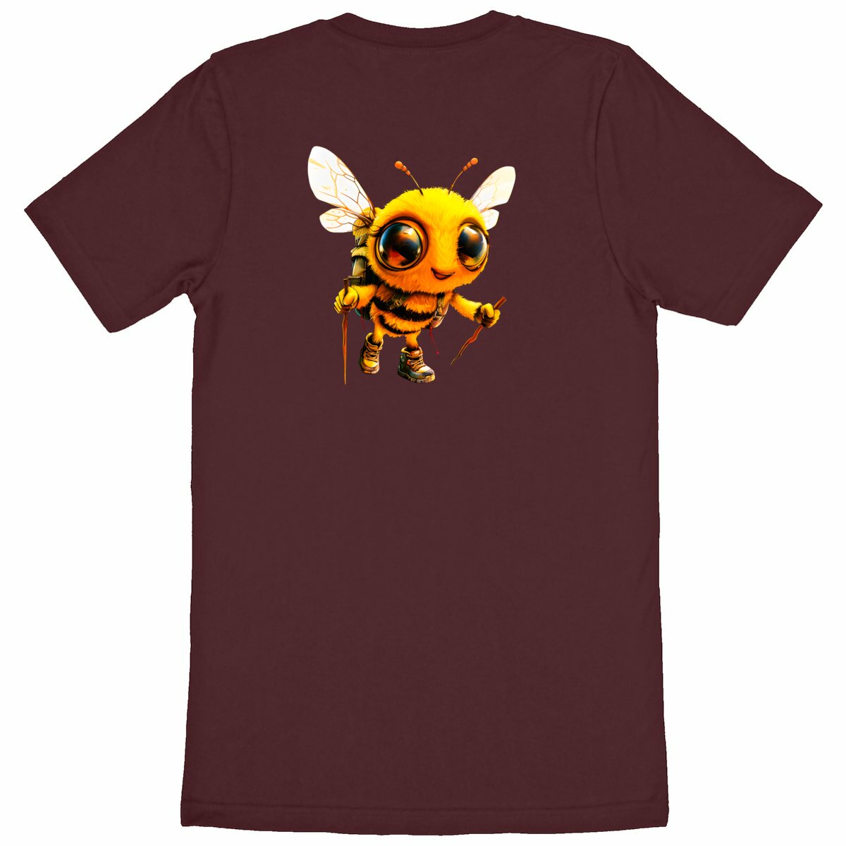 Hiking Bee 2 Back T-shirt Homme à Col Rond