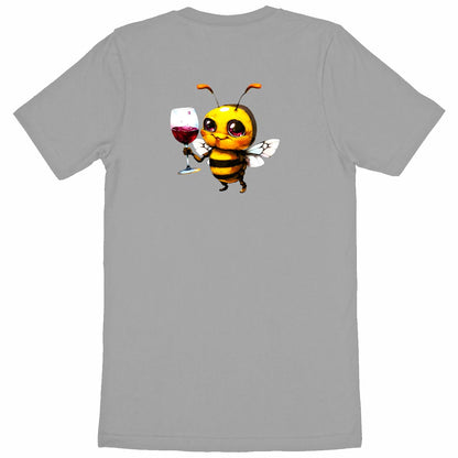 Bee Drinking Wine Back