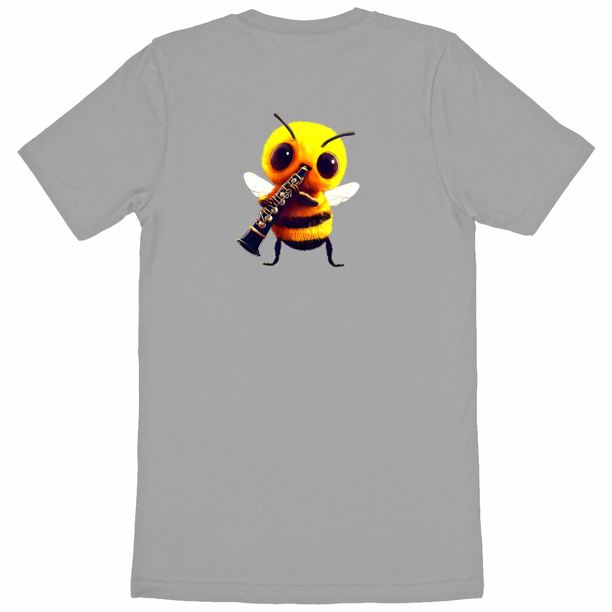 Clarinet Bee 1 Back T-shirt Homme à Col Rond