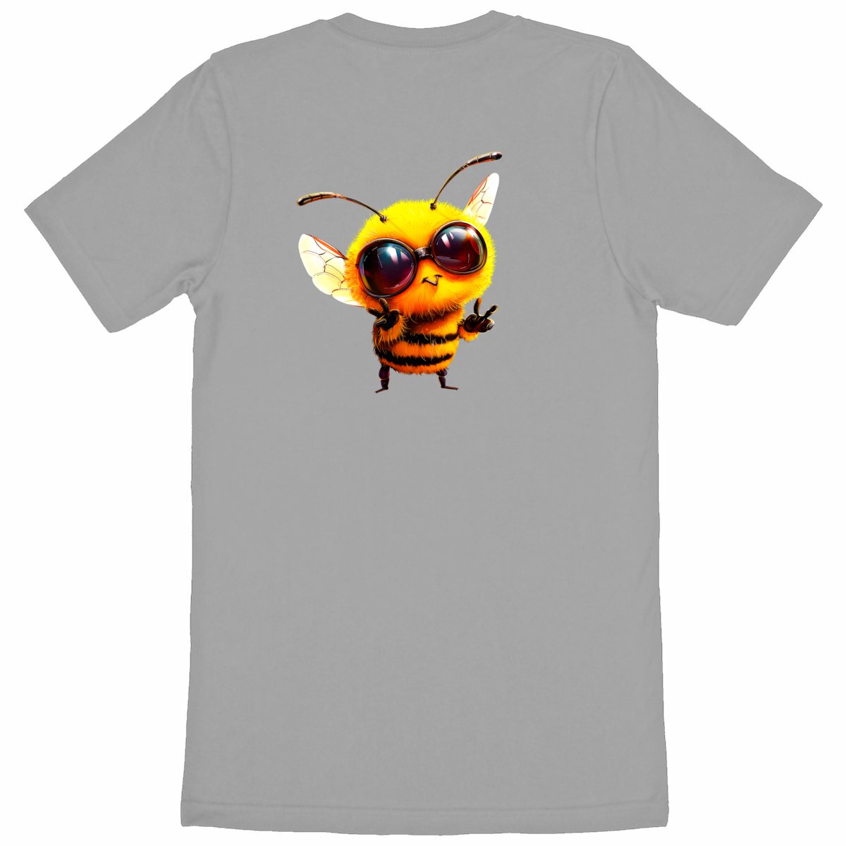 Cool Bee 1 Back T-shirt Homme à Col Rond