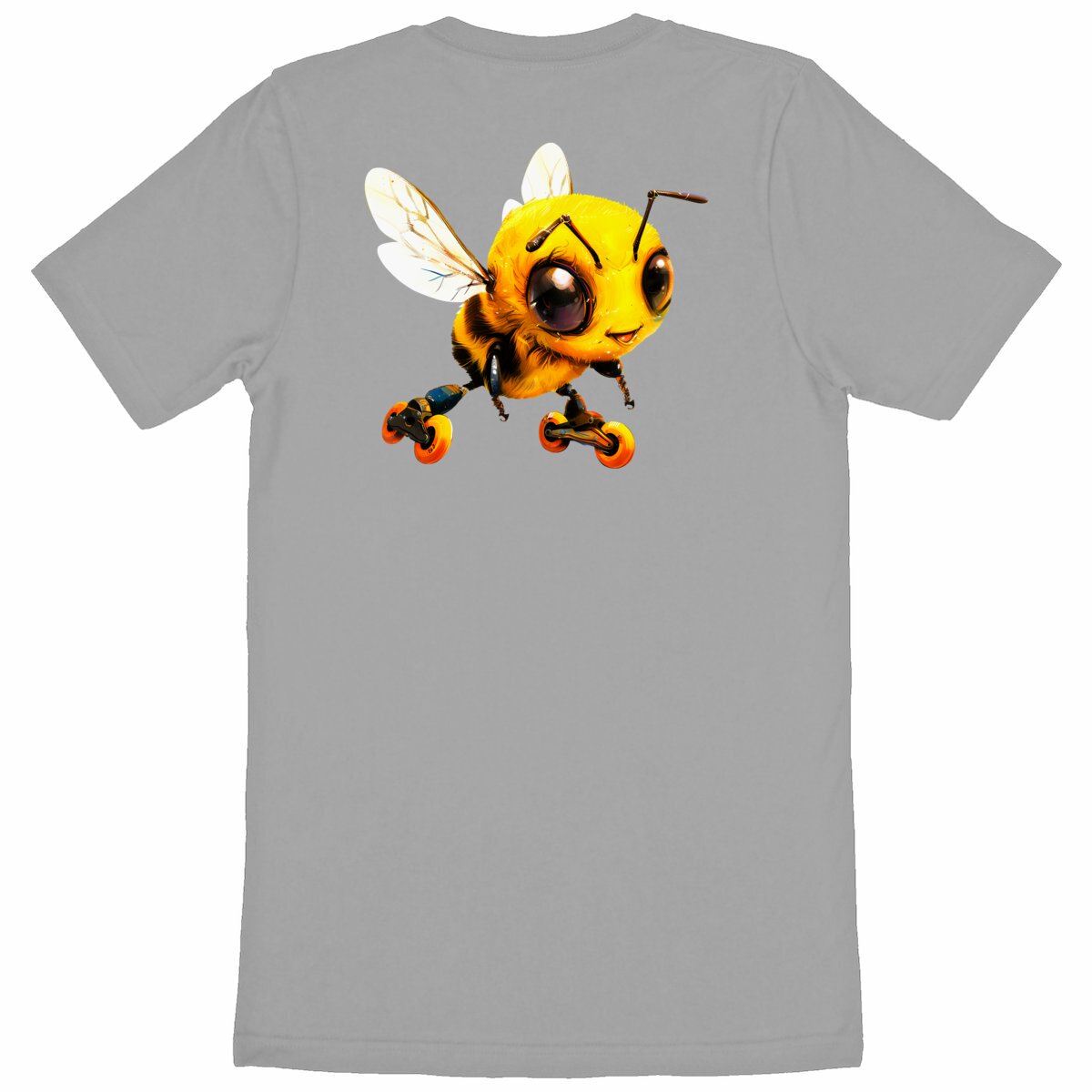 Rollerblading Bee Back T-shirt Homme à Col Rond