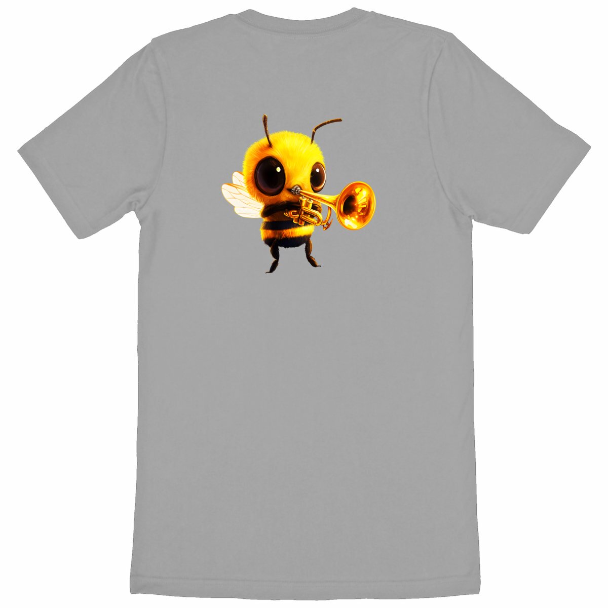 Trumpet Bee 1 Back T-shirt Homme à Col Rond