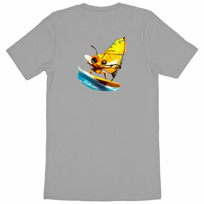 Windsurfing Bee Back T-shirt Homme à Col Rond