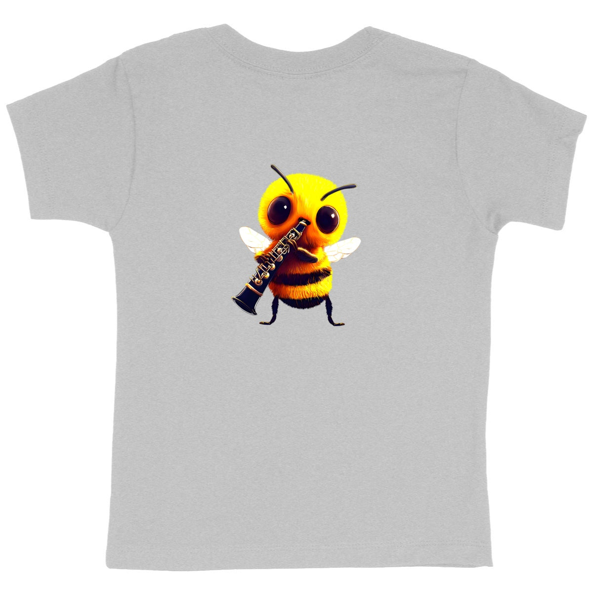 Clarinet Bee 1 Back T-shirt Enfant à Col Rond