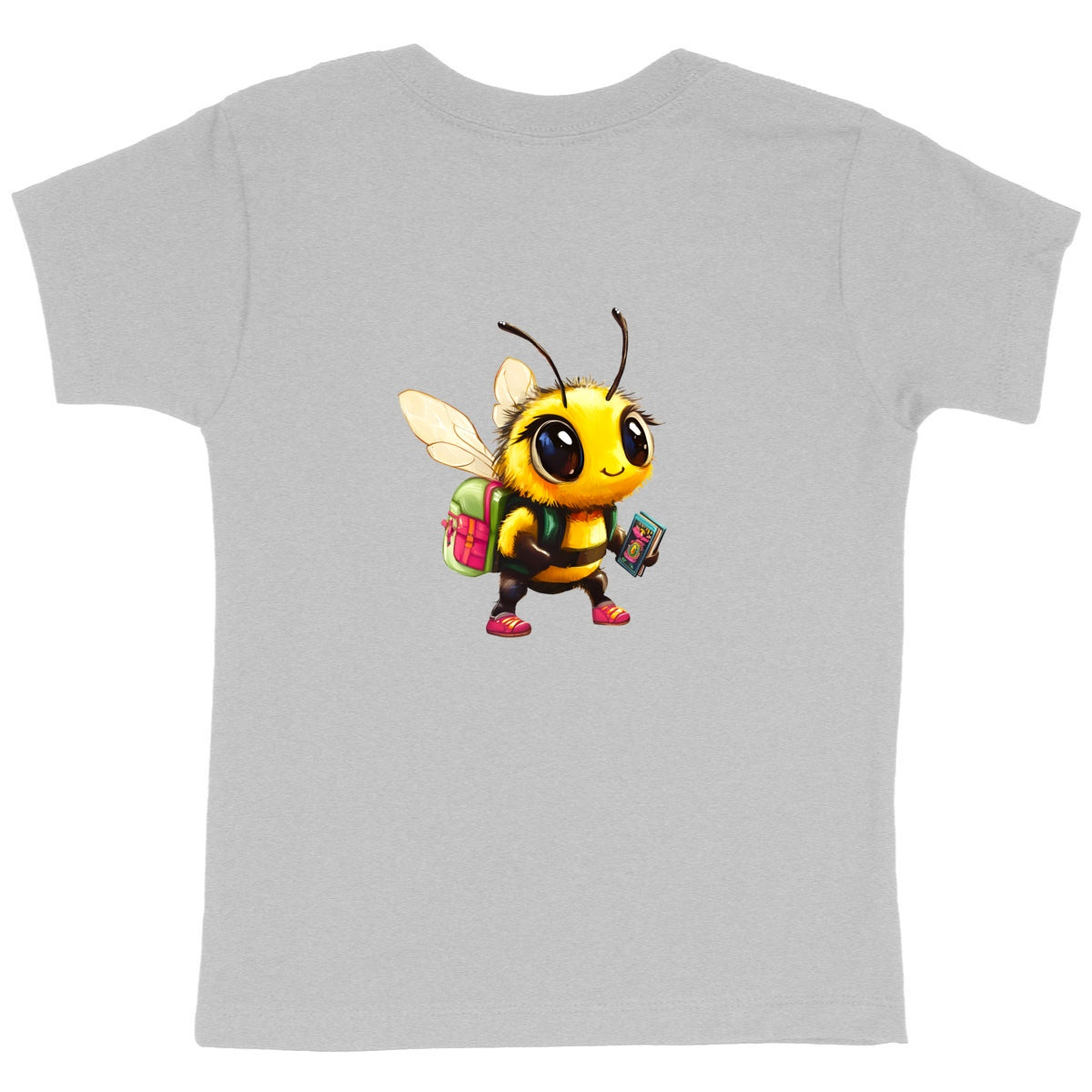 School Bee 1 Back T-shirt Enfant à Col Rond