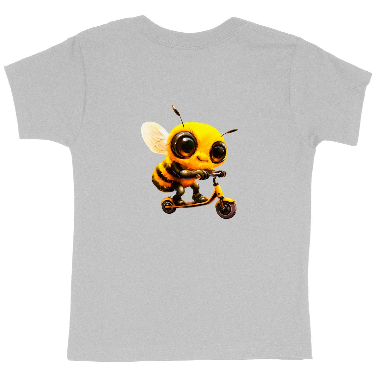 Scootering Bee Back T-shirt Enfant à Col Rond