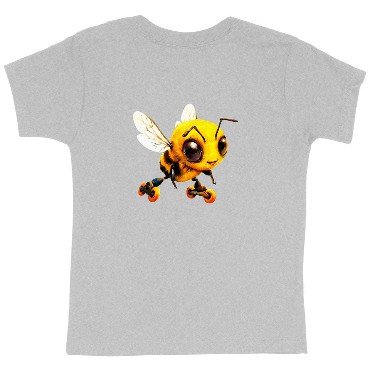 Rollerblading Bee Back T-shirt Enfant à Col Rond