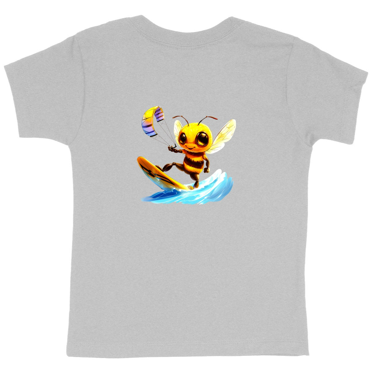 Kitesurfing Bee Back T-shirt Enfant à Col Rond