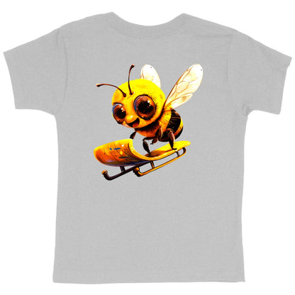 Sledding Bee Back T-shirt Enfant à Col Rond