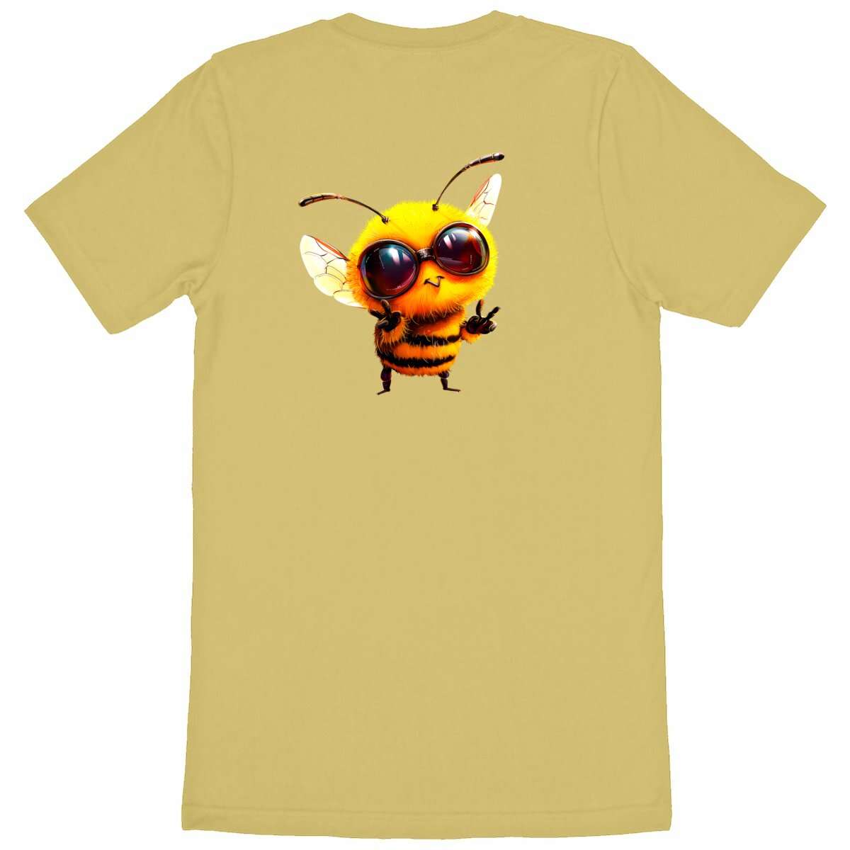 Cool Bee 1 Back T-shirt Homme à Col Rond