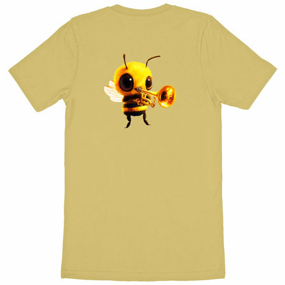 Trumpet Bee 1 Back T-shirt Homme à Col Rond