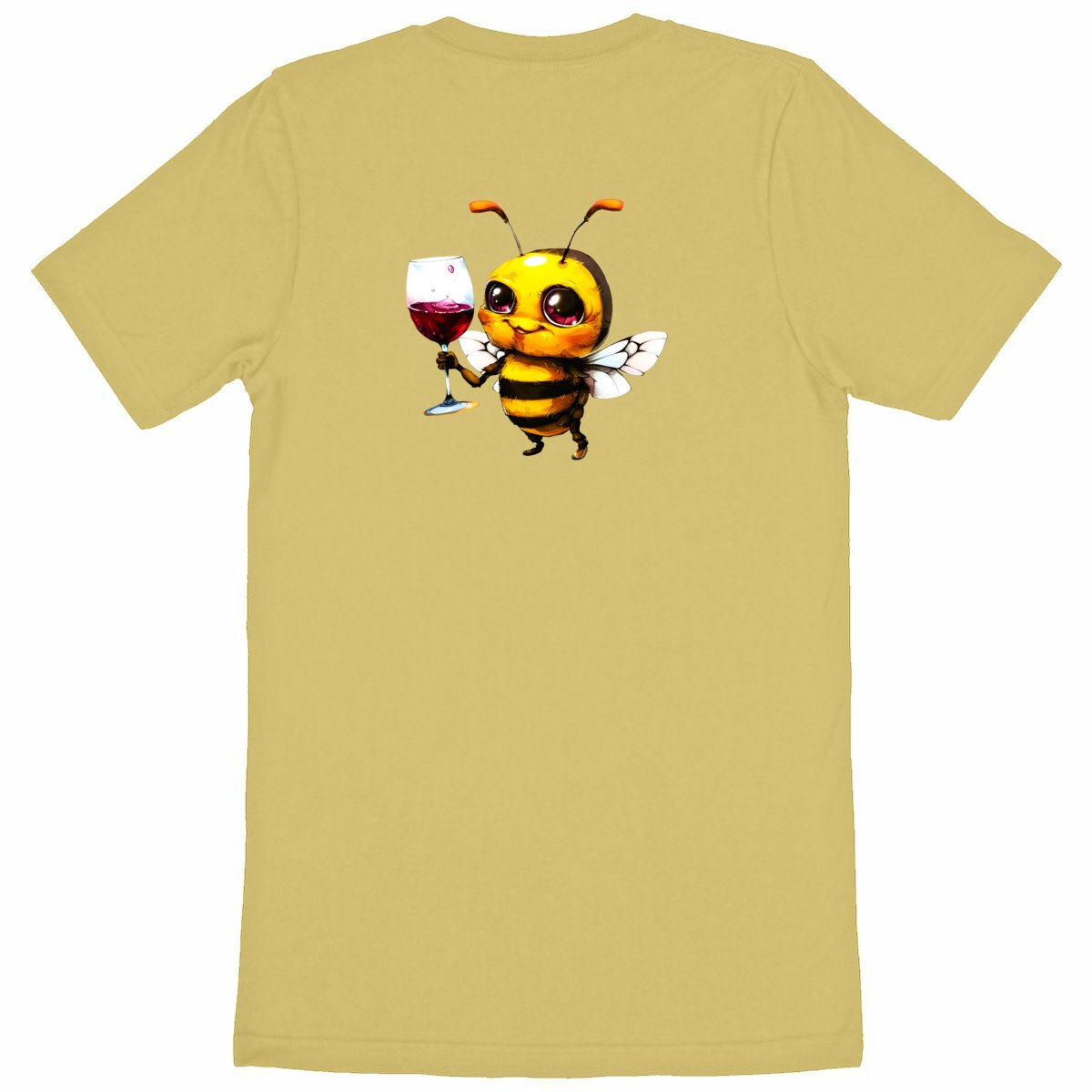 Bee Drinking Wine Back