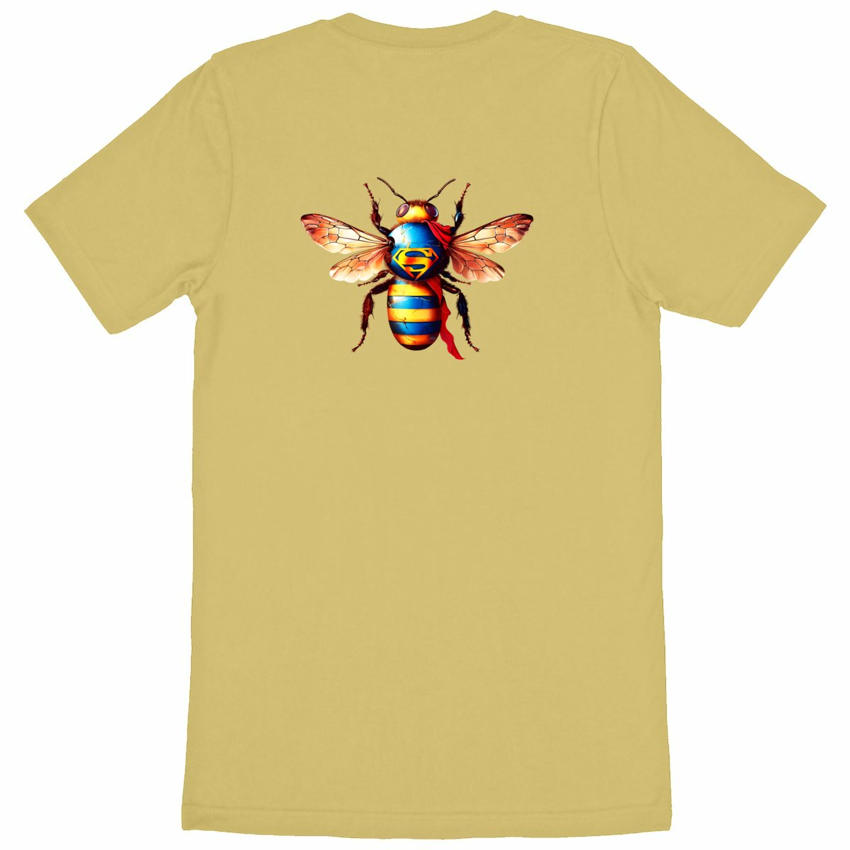 Super Man Bee Back T-shirt Homme à Col Rond