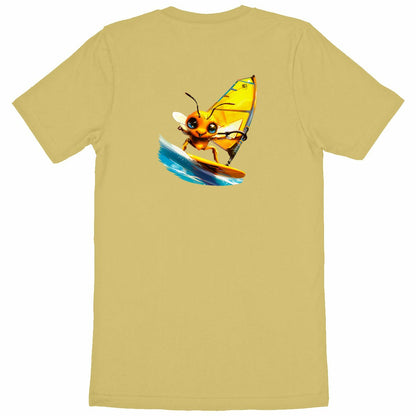 Windsurfing Bee Back T-shirt Homme à Col Rond