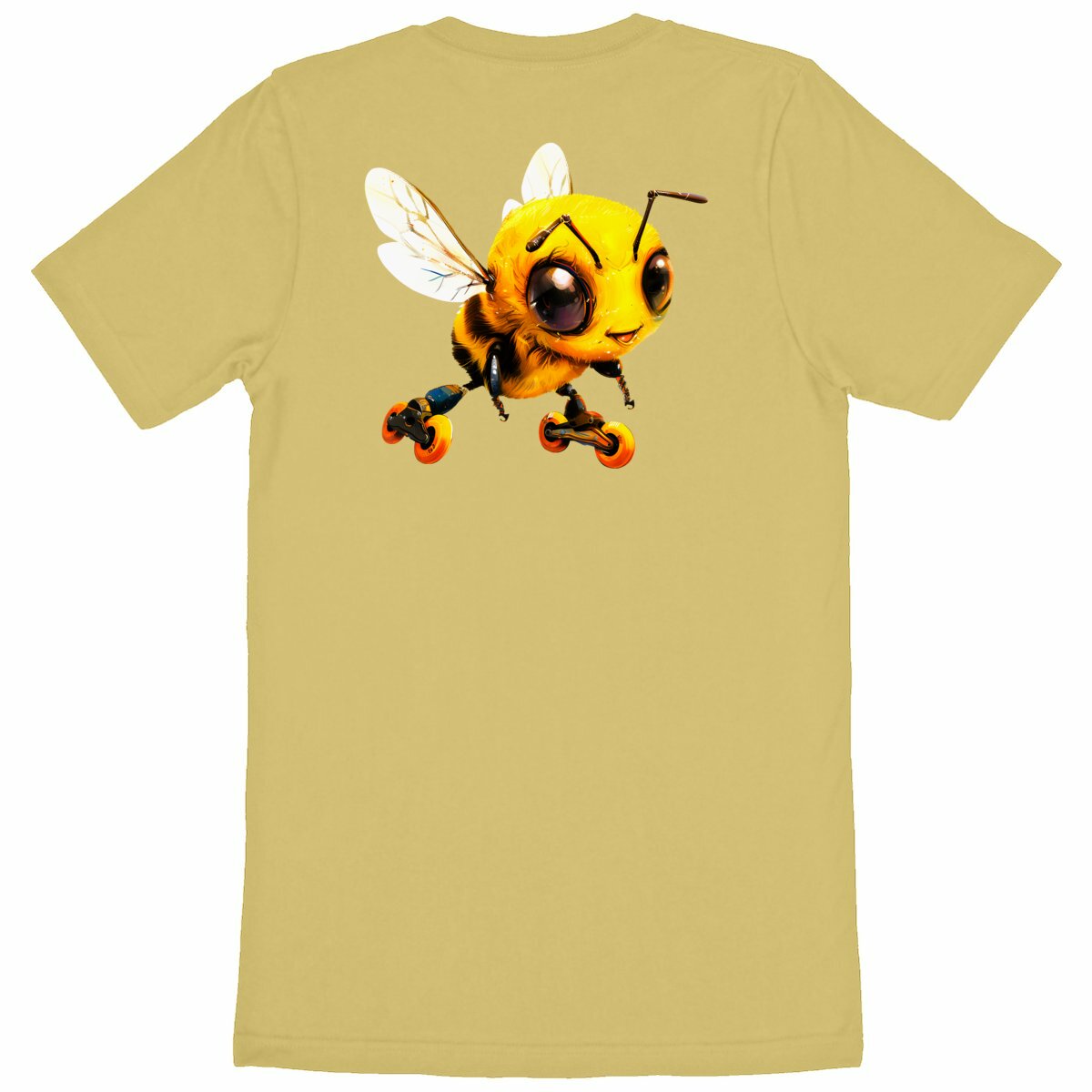 Rollerblading Bee Back T-shirt Homme à Col Rond