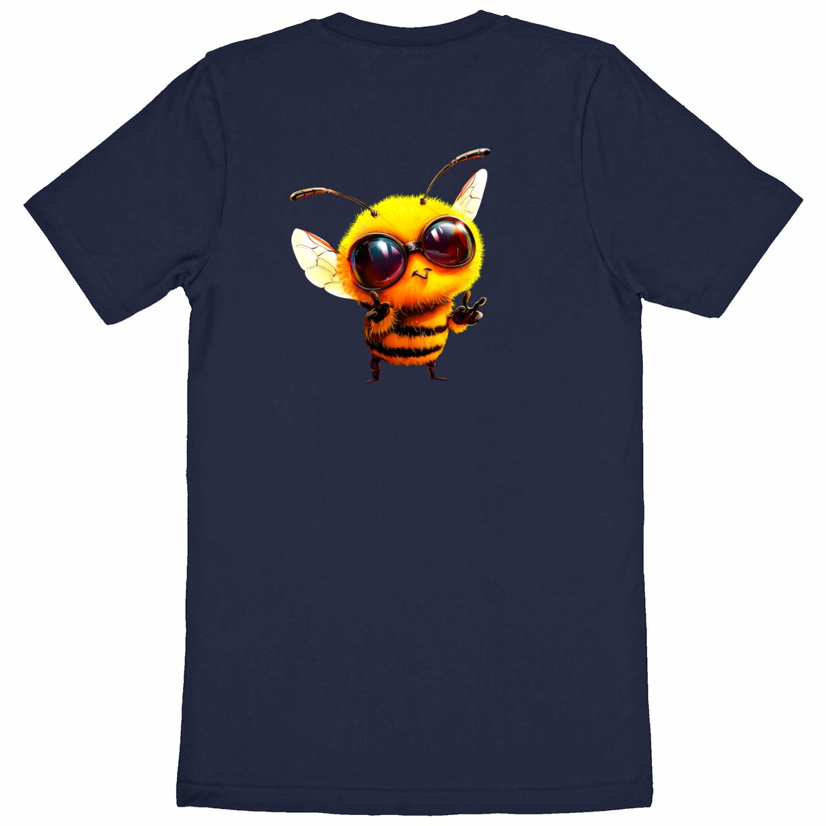 Cool Bee 1 Back T-shirt Homme à Col Rond