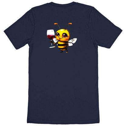 Bee Drinking Wine Back