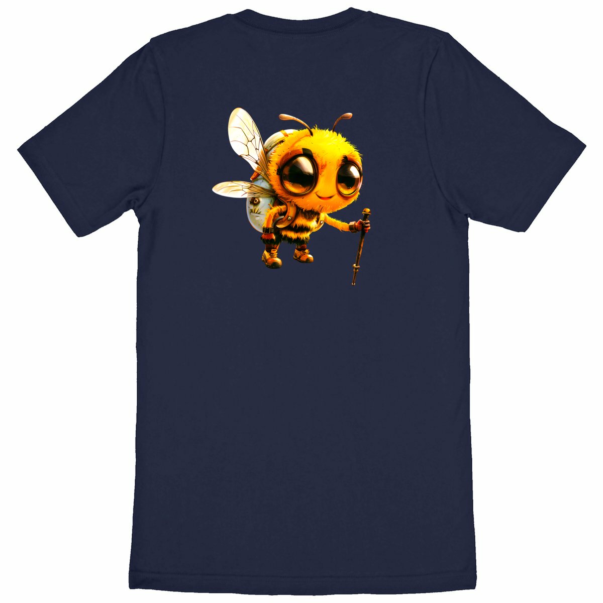 Hiking Bee 1 Back T-shirt Homme à Col Rond