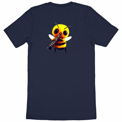 Clarinet Bee 1 Back T-shirt Homme à Col Rond