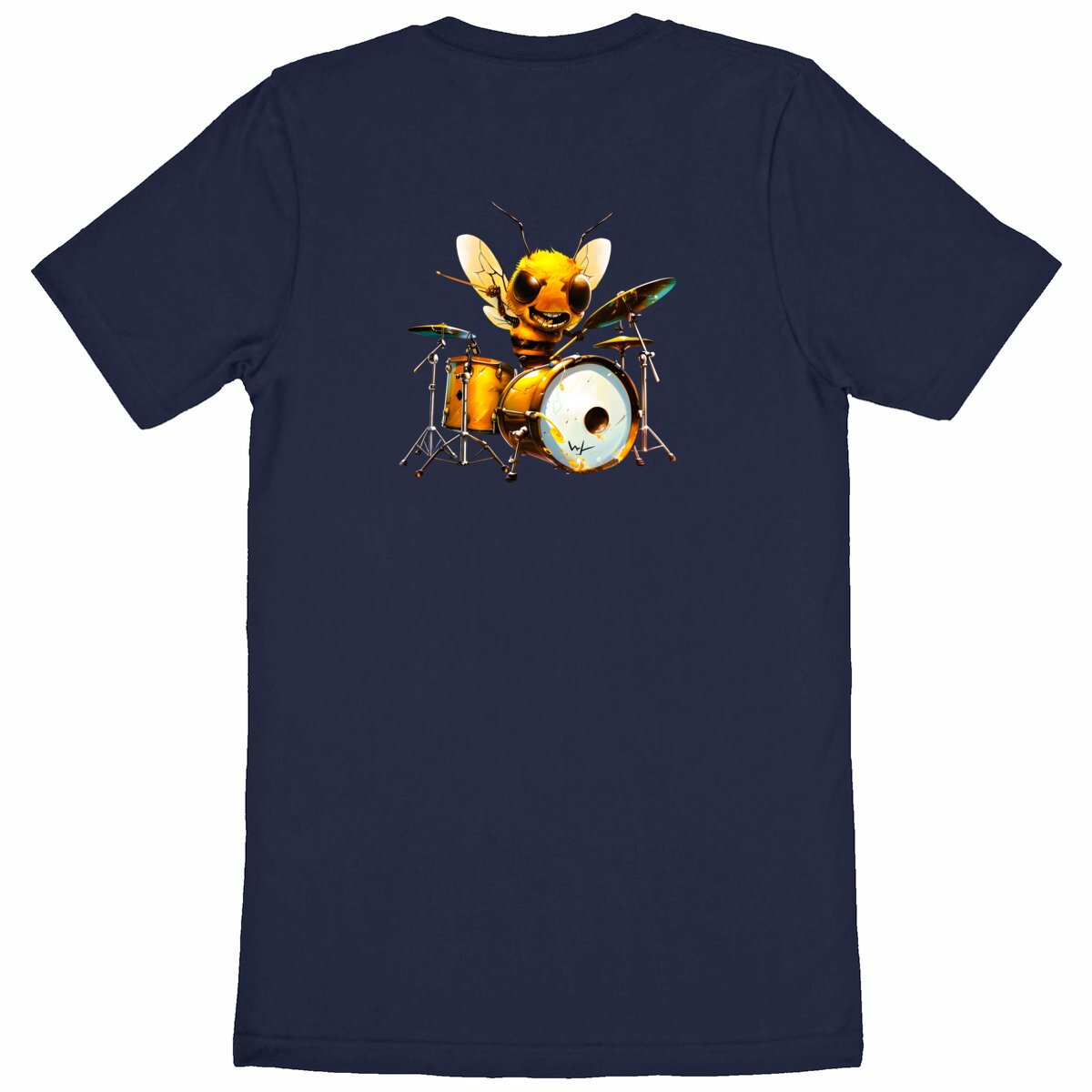 Battery Bee 2 Back T-shirt Homme à Col Rond